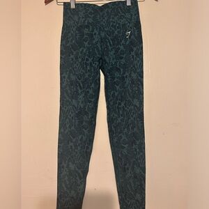 Gymshark Kids Teal Patterned Leggings